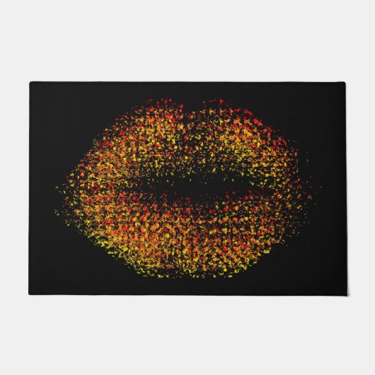 Moderne Abstracte art Lips #44 Deurmat (Voorkant)