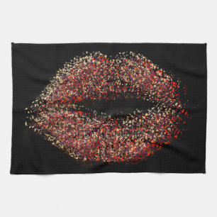 Moderne Abstracte art Lips #45 Theedoek