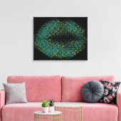 Moderne Abstracte art Lips #47 Canvas Afdruk (Insitu (Woonkamer))