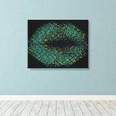 Moderne Abstracte art Lips #47 Canvas Afdruk (Insitu (Houten vloer))