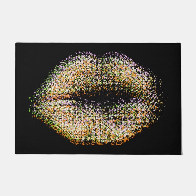 Moderne Abstracte art Lips #54 Deurmat (Voorkant)
