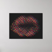 Moderne Abstracte art Lips #7 Canvas Afdruk (Voorkant)