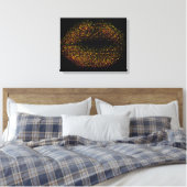 Moderne Abstracte art Lips Canvas Afdruk (Insitu (Slaapkamer))