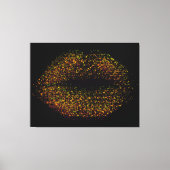 Moderne Abstracte art Lips Canvas Afdruk (Voorkant)
