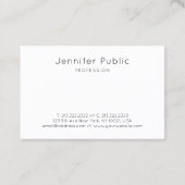 Moderne Abstracte Art Sjabloon Professional Elegan Visitekaartje (Achterkant)