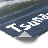 Moderne Abstracte Art Tsunami! Poster (Hoek)