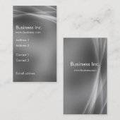 Moderne Abstracte Aurora Effect Gray Visitekaartje (Voorkant / Achterkant)
