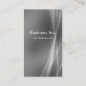 Moderne Abstracte Aurora Effect Gray Visitekaartje (Achterkant)