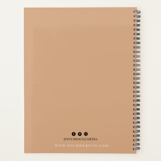 Moderne Abstracte bedrijfsplanner Planner (Achterkant)
