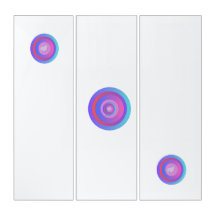 Moderne Abstracte Blad Concentrische Cirkel Muurku