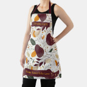 Moderne Abstracte bladeren met gepersonaliseerde n Schort (Insitu)