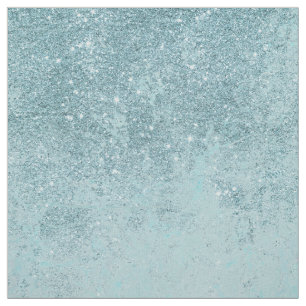 Moderne abstracte blauwgroen glitter blush tones m stof