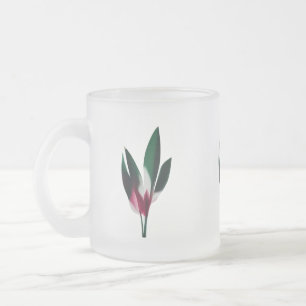 Moderne Abstracte bloei – Elegante Mok van matglas