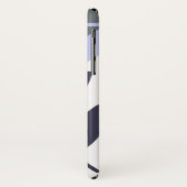 Moderne Abstracte Bloem Blad Patroon Naam Case-Mate iPhone Case (Achterkant/links)