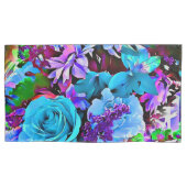 Moderne Abstracte bloemen bloemen Kussensloop (Voorkant-Links)