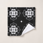 Moderne abstracte bloemenbadhanddoekset bad handdoek (Wasdoekje)