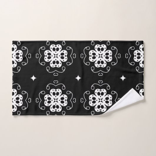 Moderne abstracte bloemenbadhanddoekset bad handdoek (Handdoek)