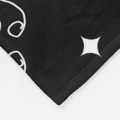 Moderne abstracte bloemendeken fleece deken (Hoek)