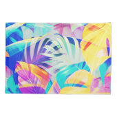 Moderne Abstracte Bloemige Pastel Kleur Kussensloop (Achterkant)