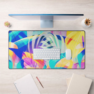 Moderne Abstracte bloempastel kleur Bureaumat