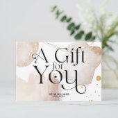 Moderne Abstracte Boho Certificate Cadecard (Staand voorkant)