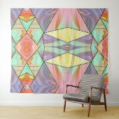 Moderne Abstracte boho Marble Art Wandkleed (In Situ (horizontaal))