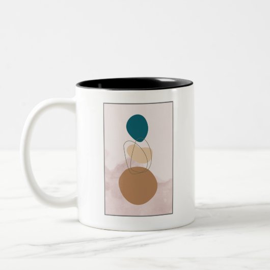 Moderne Abstracte Boho Mok – Minimalistische Neutr (Links)