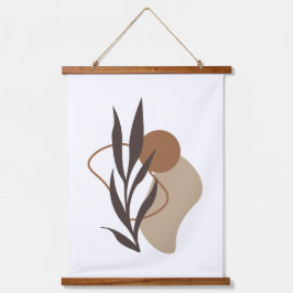 Moderne Abstracte Boho-Planten Hangend Wandkleed