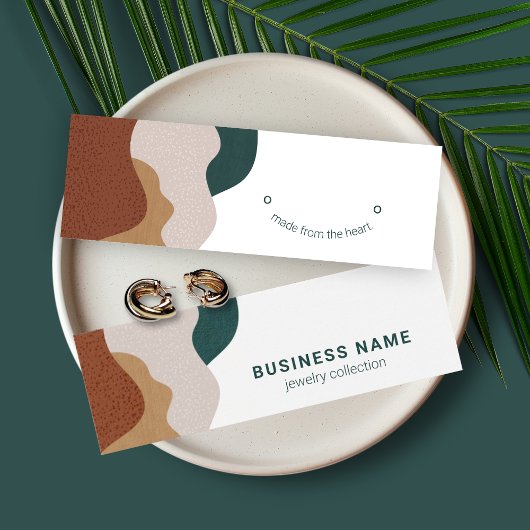 Moderne Abstracte Boho Veroorkaart Mini Visitekaartjes