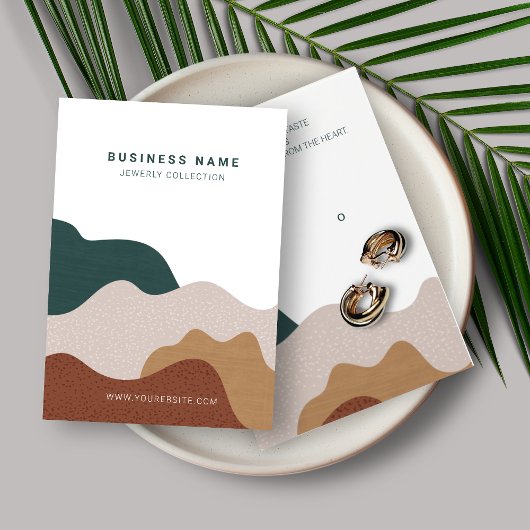 Moderne Abstracte Boho Veroorkaart Visitekaartje