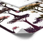 Moderne Abstracte boom Art Inspirerend Rumi Quote Poster (Hoek)