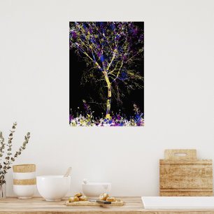 Moderne Abstracte Boom Poster