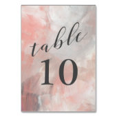 Moderne Abstracte borstelpenselen met dusty koraal Kaart (Voorkant)