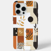 Moderne Abstracte Botanische Aardse Minimalist Case-Mate iPhone Case (Achterkant)