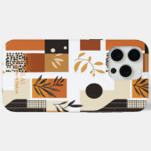 Moderne Abstracte Botanische Aardse Minimalist Case-Mate iPhone Case (Achterkant (horizontaal))