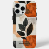 Moderne Abstracte botanische kunst - Aardse minima Case-Mate iPhone Case (Achterkant)