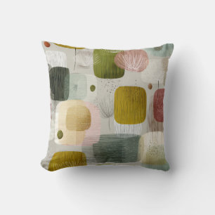 Moderne Abstracte Botanische Worpkussen – Aards Pa Kussen