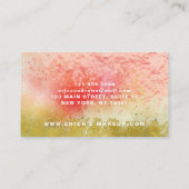 Moderne Abstracte Calligrafie Script Makeup Artist Visitekaartje (Achterkant)