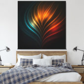 Moderne Abstracte Canvas Afdruk (Insitu (Slaapkamer))