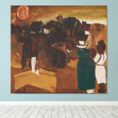 moderne abstracte canvas afdruk (Insitu (Houten vloer))
