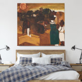 moderne abstracte canvas afdruk (Insitu (Slaapkamer))