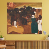 moderne abstracte canvas afdruk (Insitu (Woonkamer))