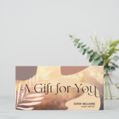 Moderne abstracte certificaatkaartje (Staand voorkant)