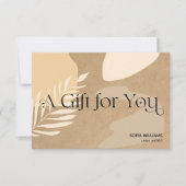 Moderne abstracte certificaatkaartje (Voorkant)