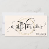 Moderne abstracte certificaatkaartje Voeg Logo toe (Voorkant)