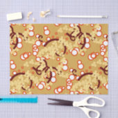 Moderne Abstracte Confetti afdrukken, mosterd Gold Tissuepapier (Craft)