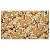 Moderne Abstracte Confetti Print, Mosterd Goud Stof (Fat Quarter)