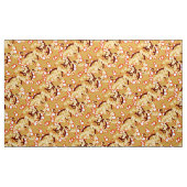 Moderne Abstracte Confetti Print, Mosterd Goud Stof (Yard (91,4 cm))
