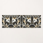 Moderne Abstracte decoratieve kat yogamat (Voorkant (horizontaal))