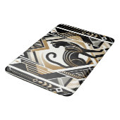 Moderne Abstracte decoratieve kattenbadmat Badmat (Gekanteld)